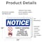 Signmission Family Viewing Only Please No Sign With Symbol, 24 in W x Rectangle, Vinyl Decal OS-2PACK-NS-D-1824-L-12479 - alternate 2